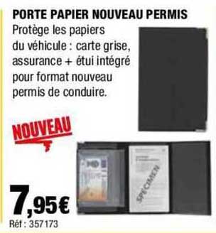 porte papier nouveau permis