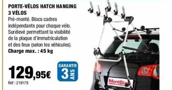 porte-vélos hatch hanging 3 vélos