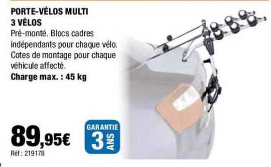 porte-vélos multi 3 vélos