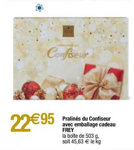 pralinés du confiseur avec emballage cadeau frey