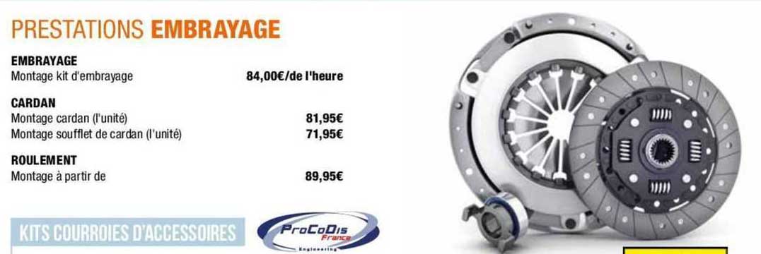 prestations embrayage