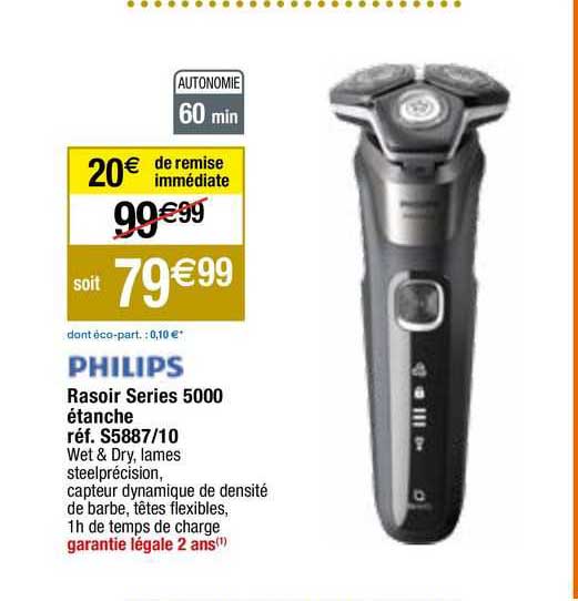 rasoir series 5000 étanches philips