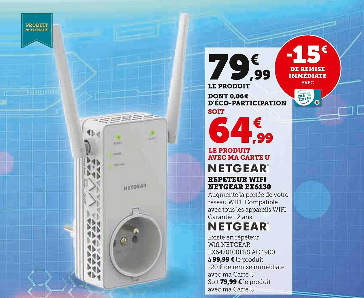 répéteur wifi netgear ex6130