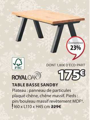 Royaloak Table Basse Sandby