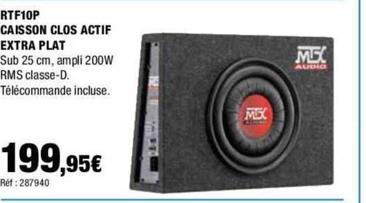 rtf10p caisson clos actif extra plat