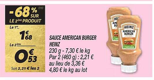 sauce american burger heinz