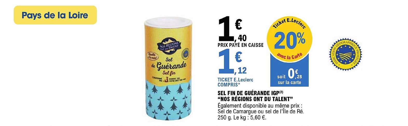sel fin de guérande igp "nos régions ont du talent"