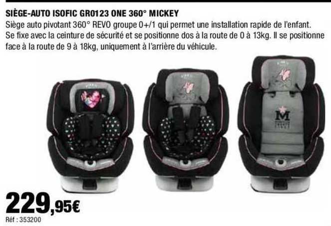 siège-auto isofic gr0123 360° mickey