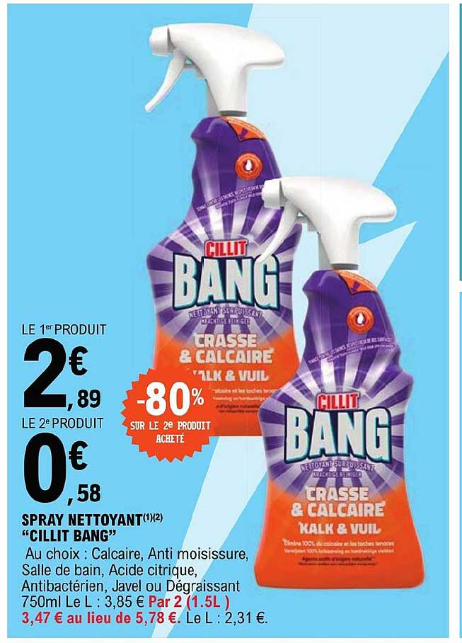spray nettoyant "cillit bang"