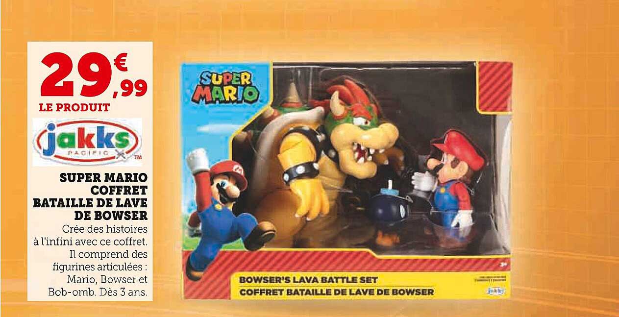 super mario coffret bataille de lave de bowser