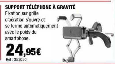 support téléphone à gravité