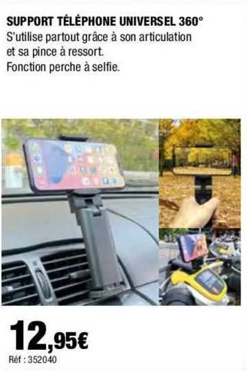 support téléphone univesel 360°