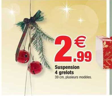 suspension 4 grelots