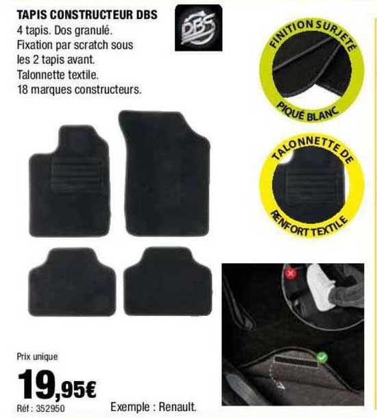tapis constructeur dbs
