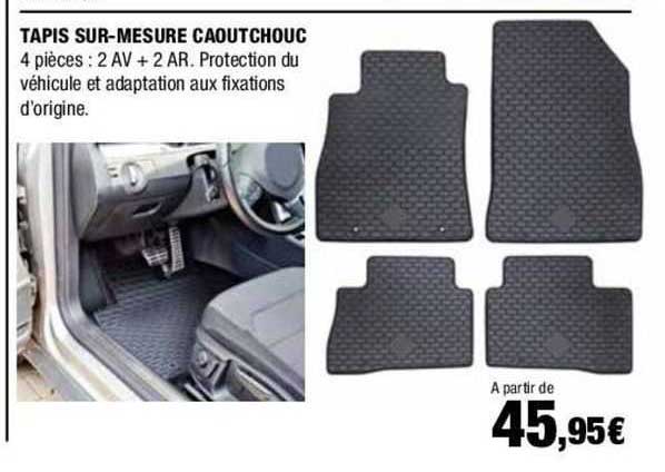 tapis sur-mesure caoutchouc