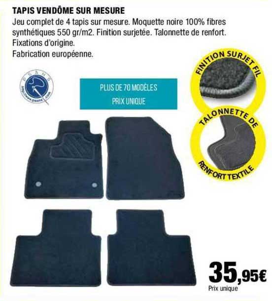 tapis vendôme sur mesure