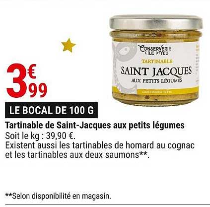 tartinable de saint-jacques aux petits légumes