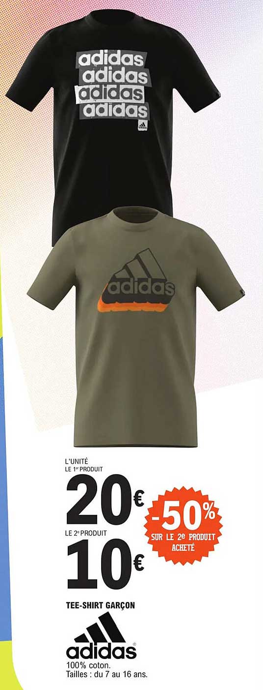 tee-shirt garçon adidas