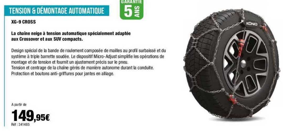 tension & démontage automatique xg-9 cross