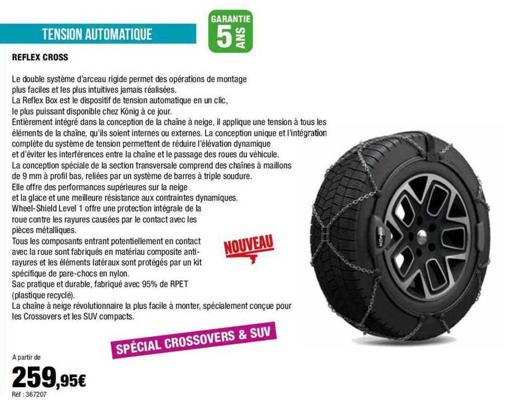 tension automatique reflex cross