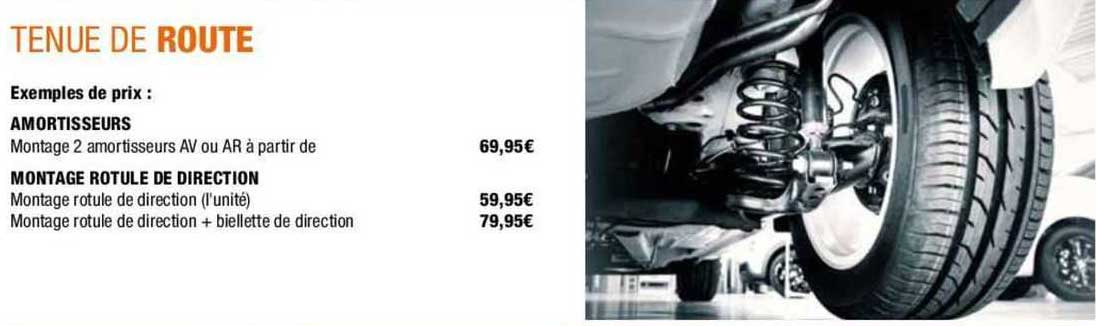tenue de route : amortisseurs, montage rotule de direction