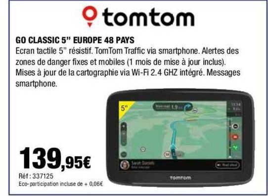tomtom go classic 5" europe 48 pays