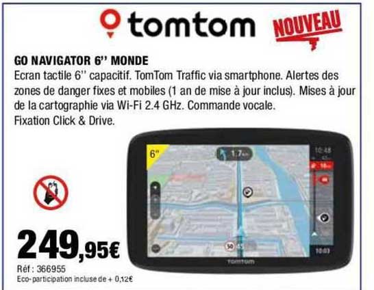tomtom go navigator 6" monde