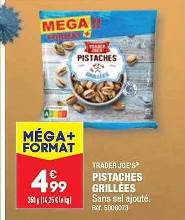 trader  joe's pistaches  grillées