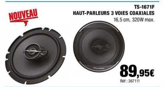 ts-1671f haut-parleurs 3 voies coaxiales