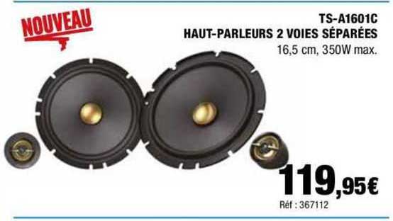 ts-a160ic haut-parleurs 2 voies séparées