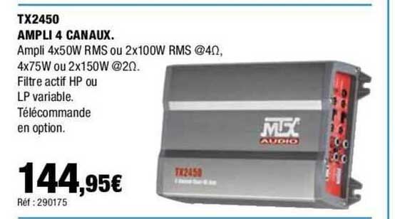 tx2450 ampli 4 canaux