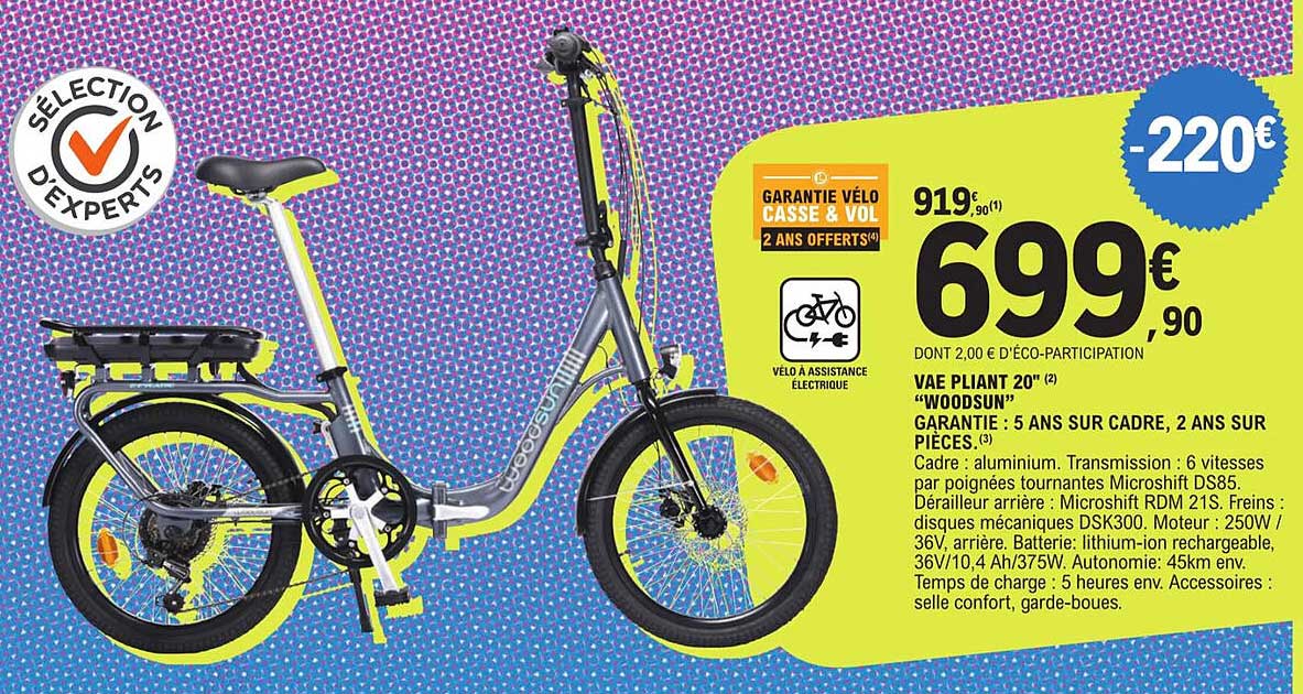 vae pliant 20" "woodsun"