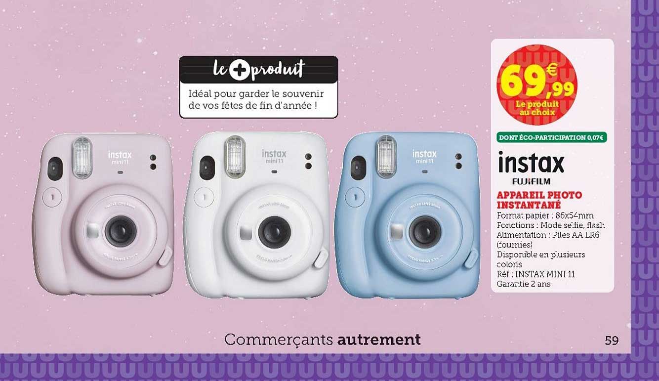 Appareil Photo Instantané Instax Fujifilm