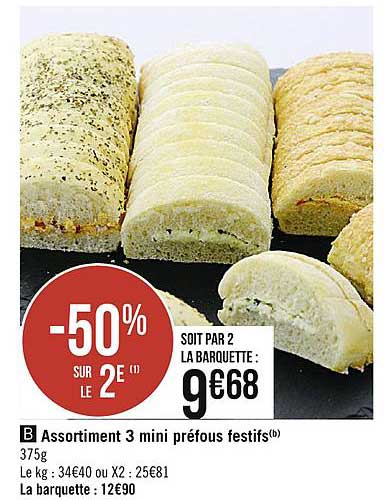 assortiment 3 mini préfous festifs