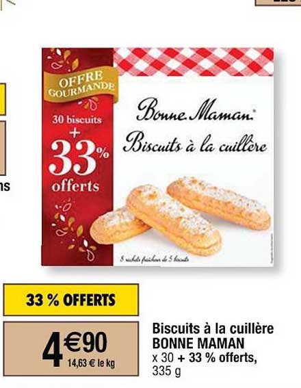 biscuits à la cuillère bonne maman