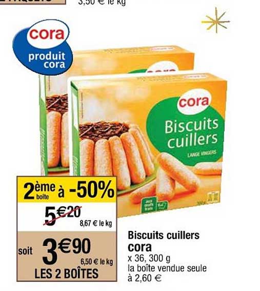 biscuits cuillers cora