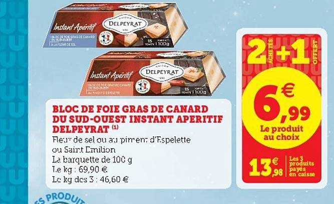 bloc de foie gras de canard du sud-ouest instant apéritif delpeyrat