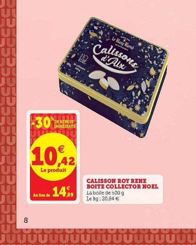 calisson roy rêne boîte collector noël