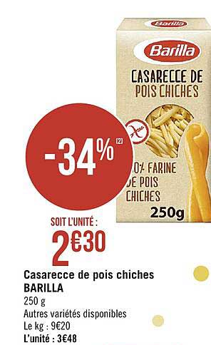 Casarecce De Pois Chiches Barilla