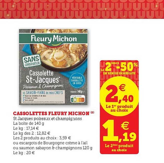 cassolettes fleury michon