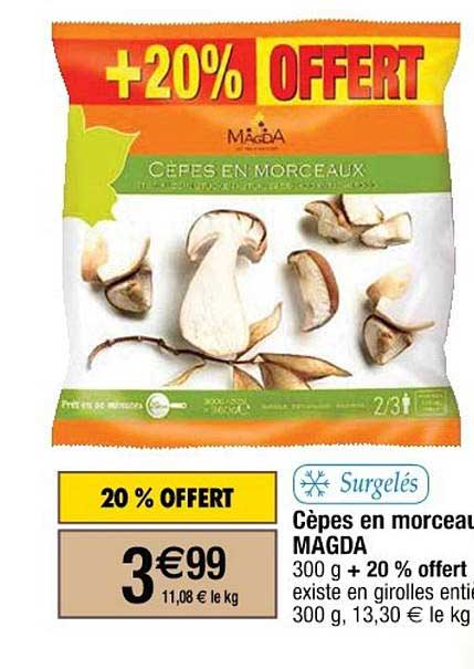 cèpes en morceau magda