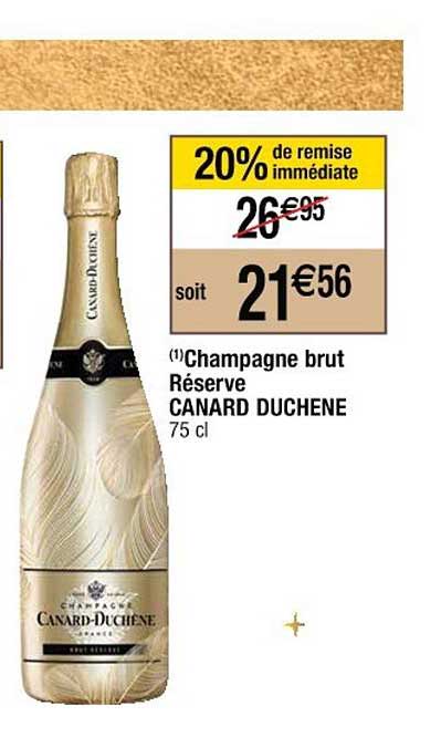 champagne brut réserve canard duchêne