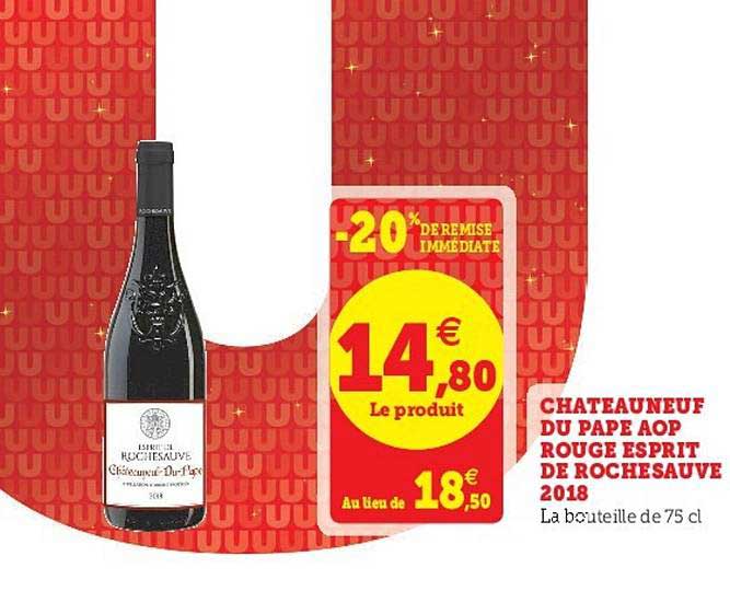 Châteauneuf Du Pape Aop Rouge Esprit De Rochesauve 2018