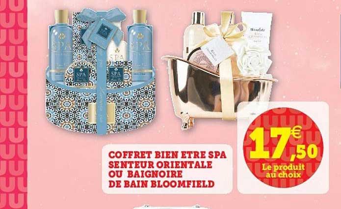 coffret bien être spa senteur orientale ou baignoire de bain bloomfield