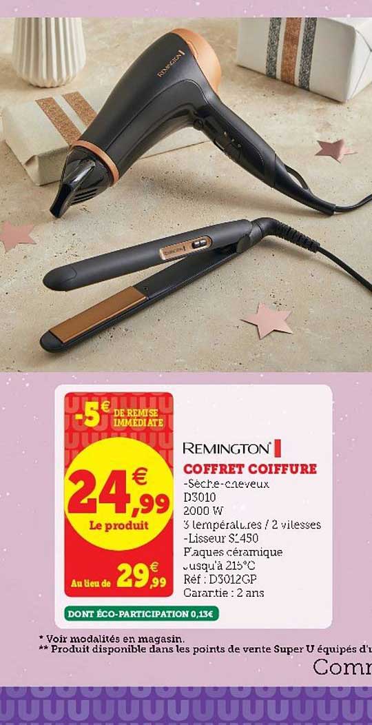 coffret coiffure remington