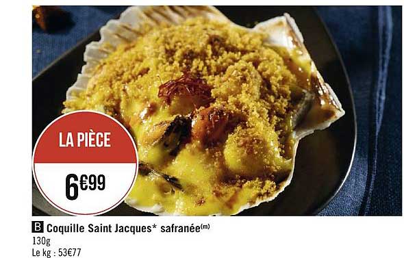 coquille saint jacques safranée