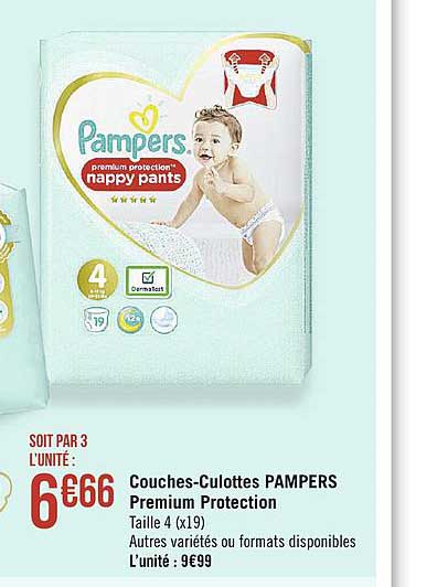 Couches-culottes Pampers Premium Protection