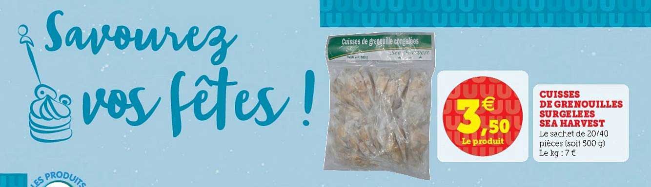 cuisses de grenouilles surgelées sea harvest