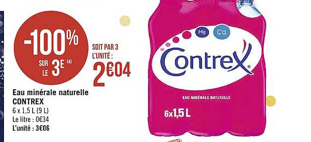 Eau Minérale Naturelle Contrex
