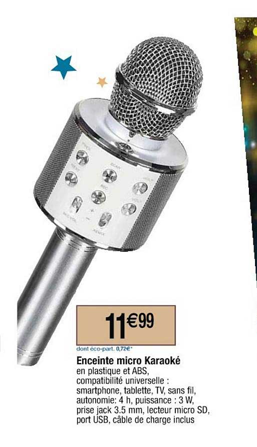 Enceinte Micro Karaoké